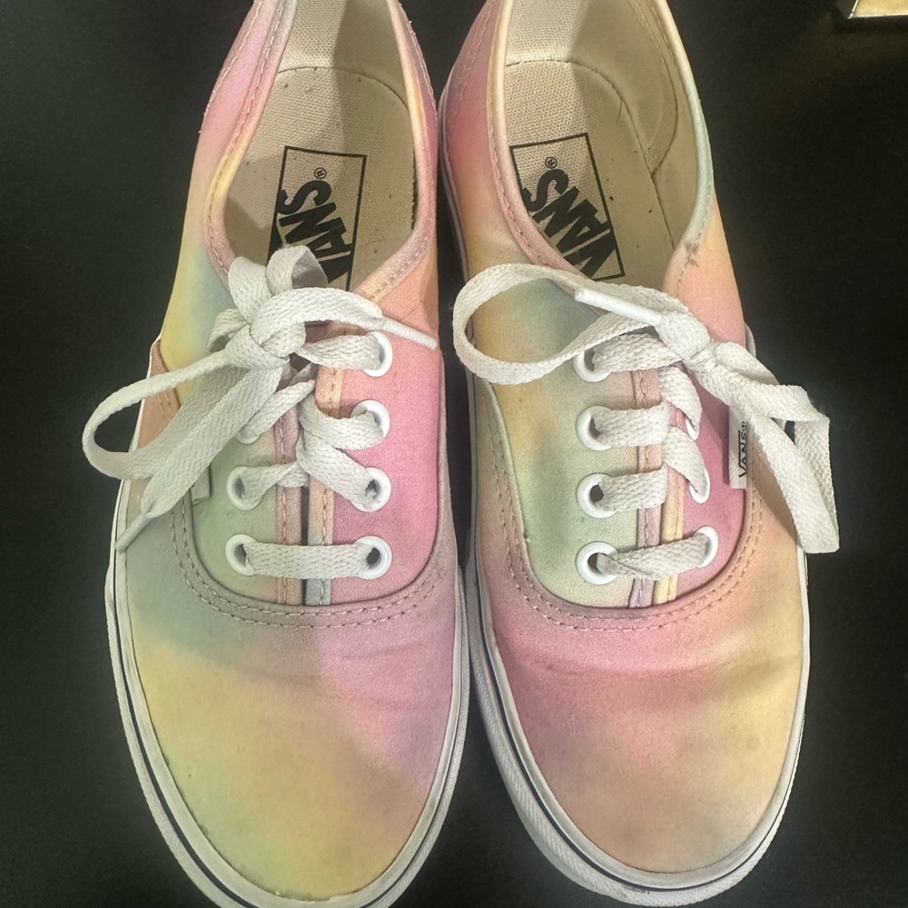 pre-owned Vans Women's Pastel Tie-Dye Sneakers